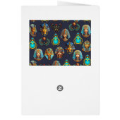 Pharaoh's Legacy: Antique Egyptian Patterns Cards (Back)