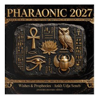 PHARAONIC 2027: THE GOLDEN ROSETTA ACRYLIC PRINT