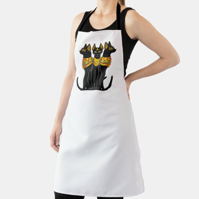 Pharaonic black cat apron (Insitu)