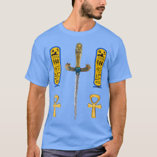 Pharaonic knife Egyptian Hieroglyphic Letters Symb T-Shirt