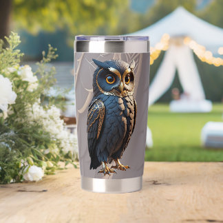 Pharaonic Owl – Ancient Egyptian Wisdom Art Design Insulated Tumbler