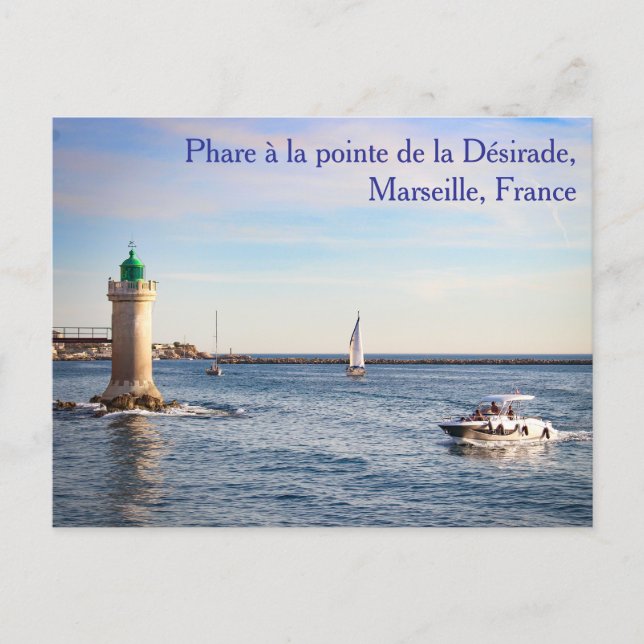 Phare à la pointe de la Désirade Postcard (Front)