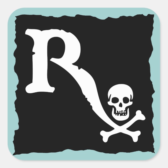 Pharmaceutical Pirate II Square Sticker