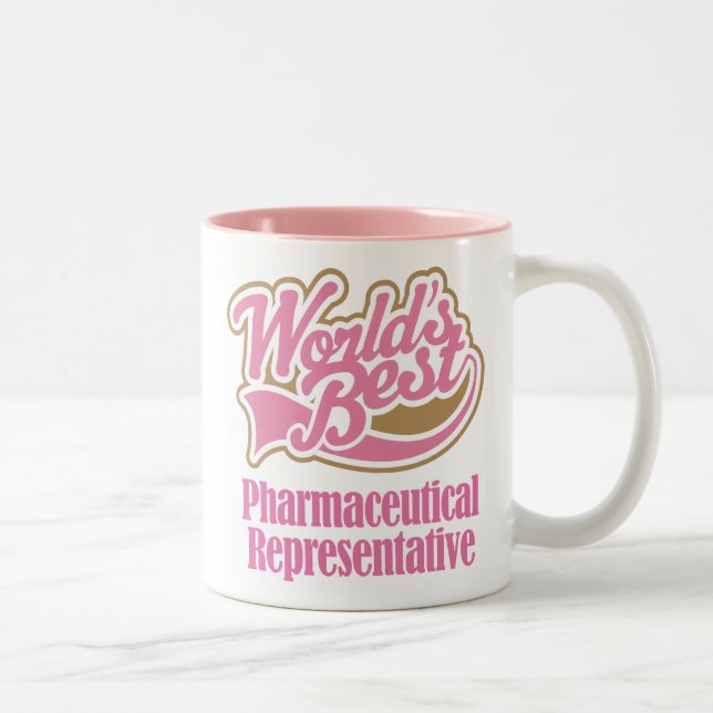 Pharmaceutical Representative Gift (Worlds Best) Two-Tone Coffee Mug (Right)