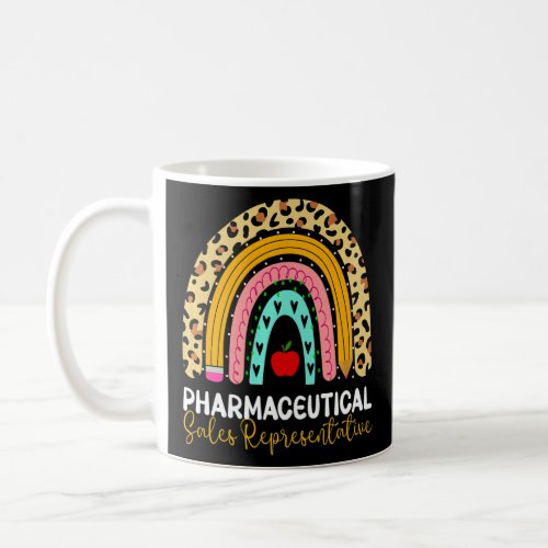 Pharmaceutical Sales Representative Leopard Rainbo Coffee Mug