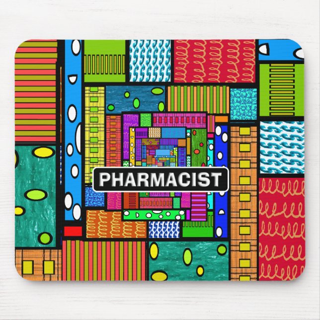Pharmacist Abstract Art Gifts Mouse Pad (Front)