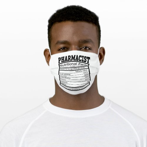 Pharmacist Adult Cloth Face Mask
