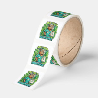 Pharmacist: ask your insurance square sticker