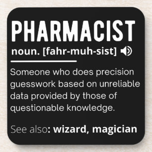 pharmacist beverage coaster