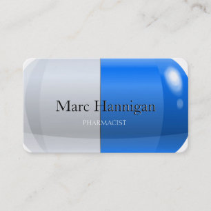 PHARMACIST - blue pill pharmacy Business Card