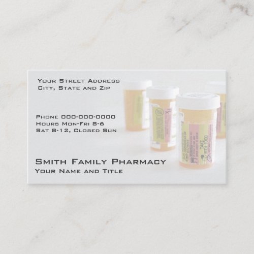 Pharmacist Business Card