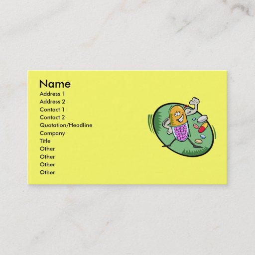 Customizable Pharmacist Business Card
