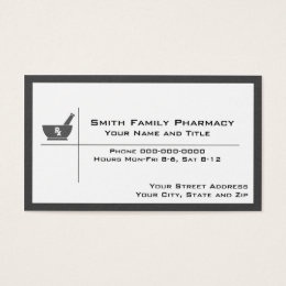 Pharmacist Business Cards Templates Zazzle Pharmacist Business Card