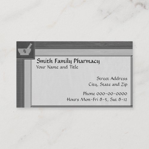 Pharmacist Business Card