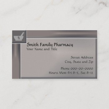 Pharmacist Business Card by BusinessCardsCards at Zazzle