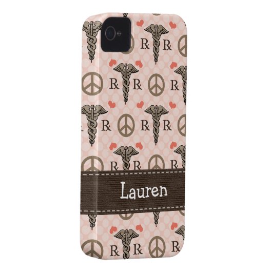 Pharmacist Caduceus iPhone 4 4s Case-Mate Cover (Back/Right)