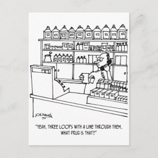 Pharmacist Cartoon 3109 Postcard