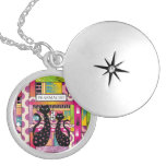 Pharmacist Cat Art Locket Necklace