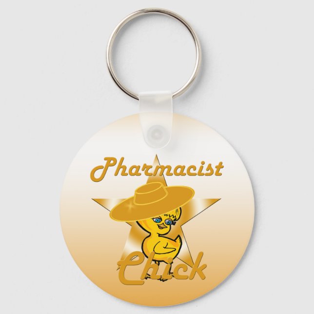 Pharmacist Chick #10 Keychain (Front)