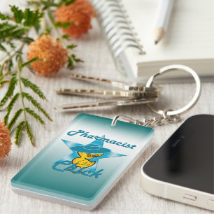 Pharmacist Chick #7 Keychain