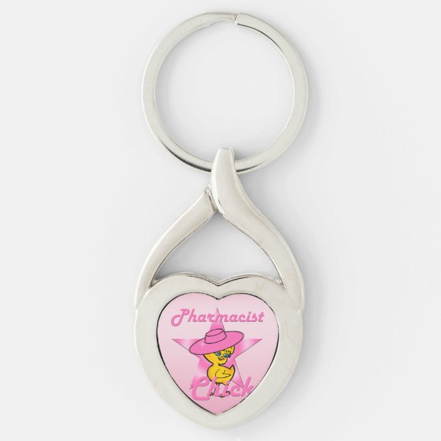 Pharmacist Chick #8 Keychain (Front)