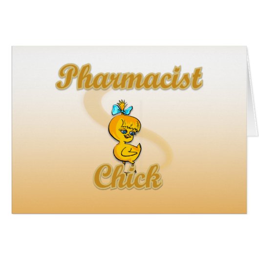 Pharmacist Chick Cards (Front Horizontal)