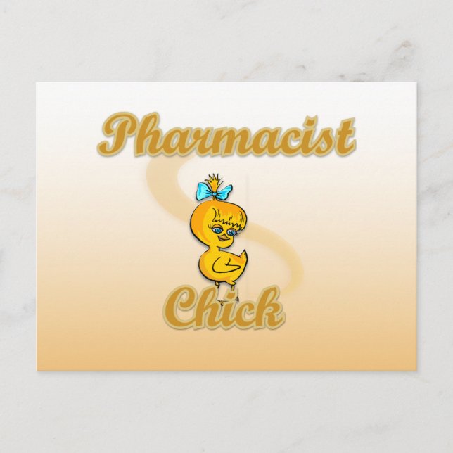 Pharmacist Chick Postcard (Front)