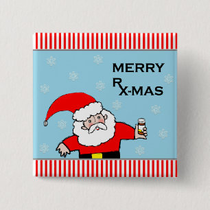 pharmacist Christmas Button