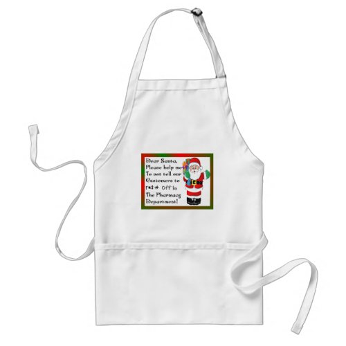 Pharmacist Christmas Themed Gifts Adult Apron