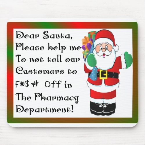 Pharmacist Christmas Themed Gifts Mouse Pad