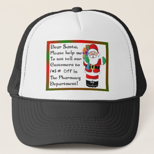 Pharmacist Christmas Themed Gifts Trucker Hat