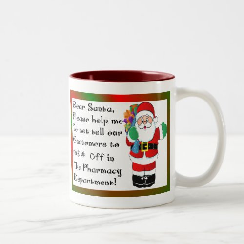 Pharmacist Christmas Themed Gifts Two_Tone Coffee Mug