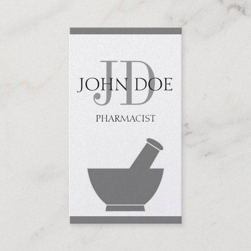 Customizable Pharmacist Compounding Pharmacy Mortar Pestle Business Cards