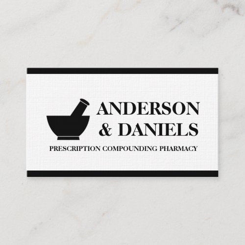Pharmacist Compounding Pharmacy Mortar Pestle Business Card