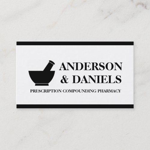 Pharmacist Compounding Pharmacy Mortar Pestle Business Card