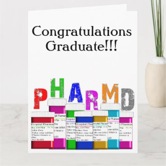 Pharmacist 'Congratulations' lll  Card