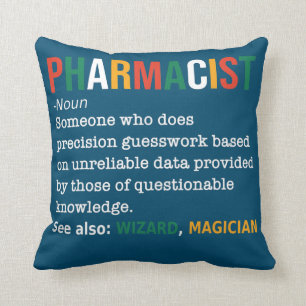 Pharmacist Definition Noun Funny Pharmacist  Throw Pillow