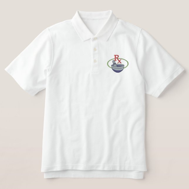 Pharmacist Embroidered Polo Shirt (Design Front)
