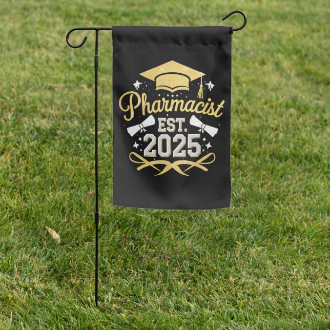 Pharmacist Est 2025 Pharmacy Graduation Garden Flag (In SItu)