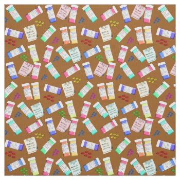 Pharmacist Fabric Brown by ProfessionalDesigns at Zazzle