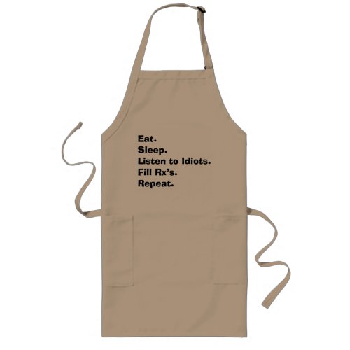 Pharmacist Funny Apron Eat Sleep