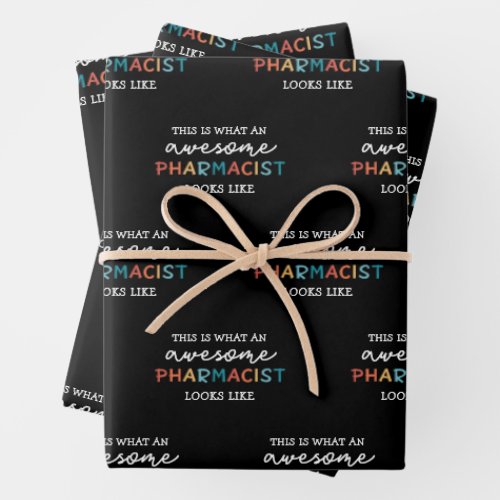 Pharmacist Funny Awesome Pharmacist Gift Wrapping Paper Sheets