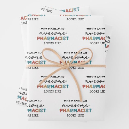 Pharmacist Funny Awesome Pharmacist Gift  Wrapping Paper Sheets