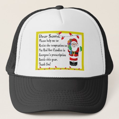Pharmacist Funny Christmas Themed Gifts Trucker Hat