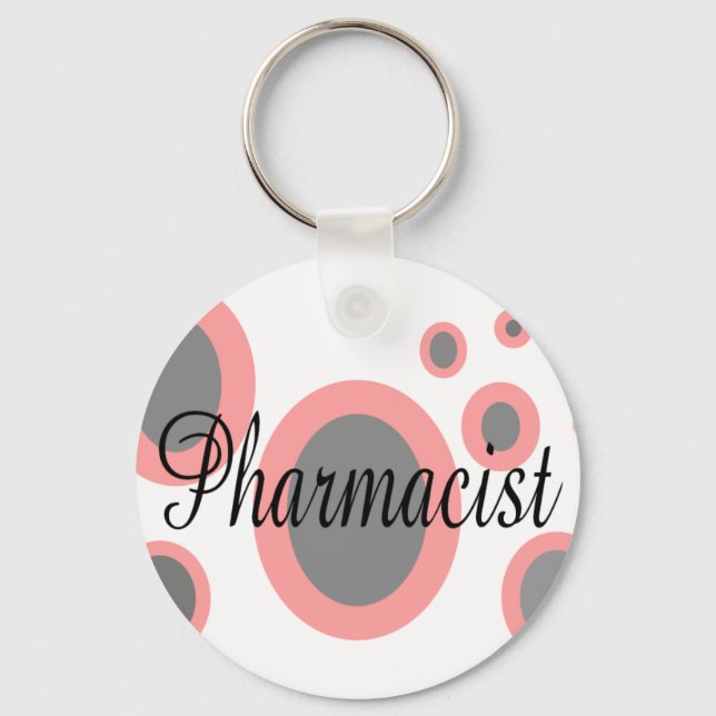 Pharmacist Gift Ideas--Unique Designs Keychain (Front)