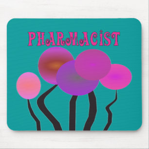 Pharmacist Gifts Artsy Trees Design Mouse Pad