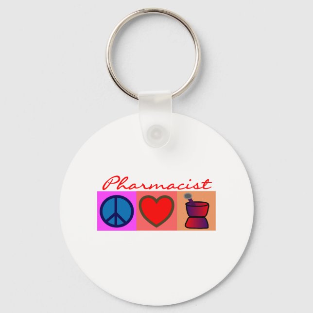 Pharmacist Gifts Keychain (Front)