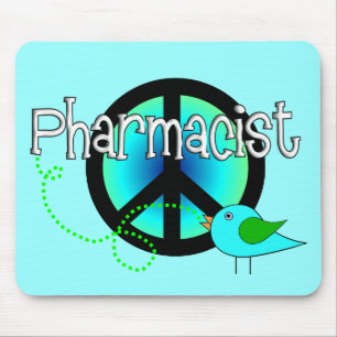 Pharmacist Gifts---Peace Sign Design Mouse Pad