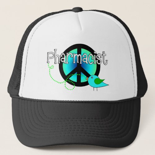Pharmacist Gifts___Peace Sign Design Trucker Hat