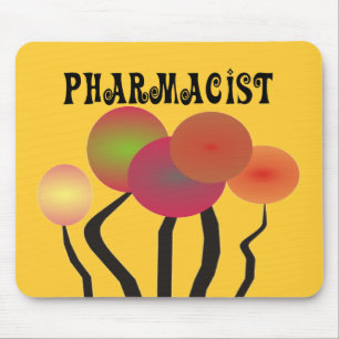 Pharmacist Gifts  Whimsical Trees Design Mouse Pad